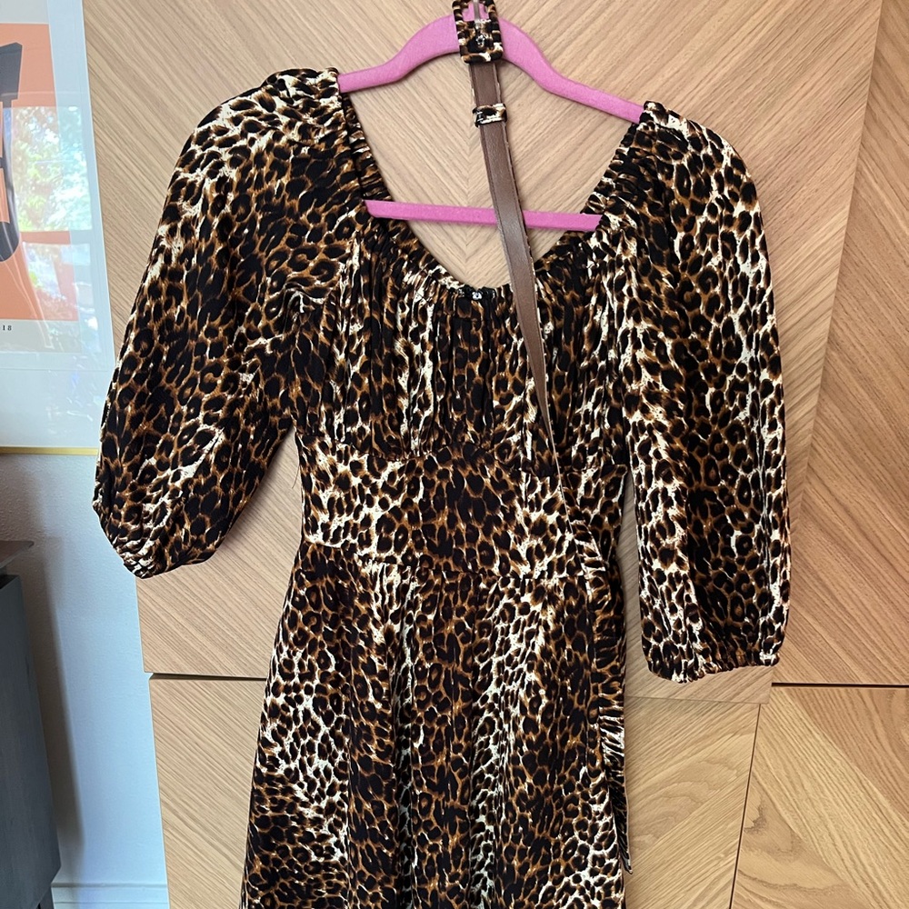 Vixen by Micheline Pitt leopard Vacation dress